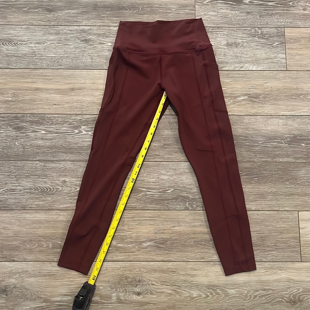 Curvesncombatboots maroon leggings